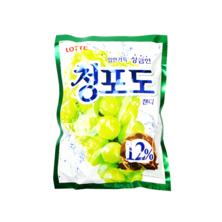 [롯데] 대용량 청포도캔디 (1봉)